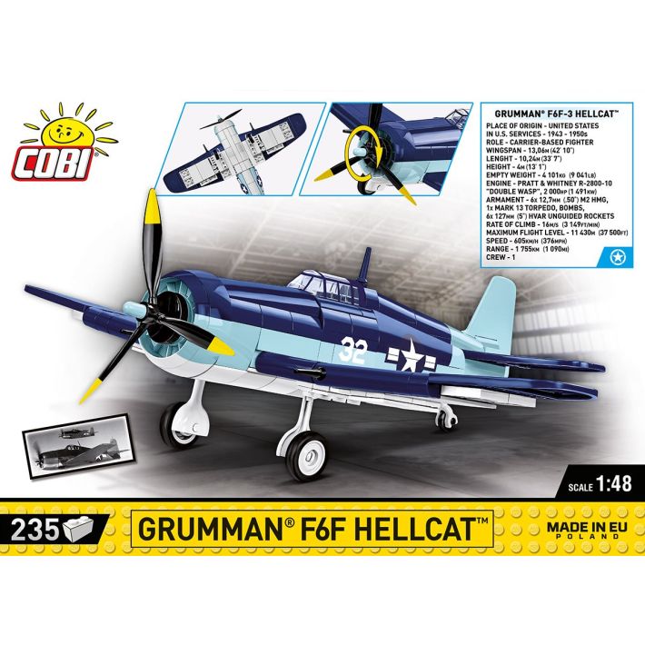 Grumman F6F Hellcat COBI 5883 Aircraft Cobi.eu